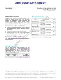MAX32550-LNS+W Datasheet Page 2