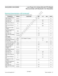 MAX32666GWP+ Datasheet Page 19