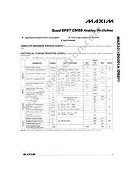 MAX332CPE+ Datasheet Page 3