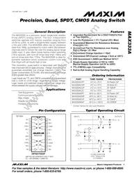 MAX333AEWP/GG8 Datasheet Cover