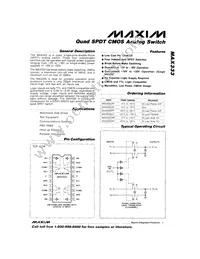MAX333EPP Datasheet Cover