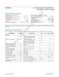 MAX3362EKA+TG15 Datasheet Page 2