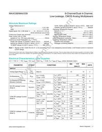 MAX338ETE-T Datasheet Page 2