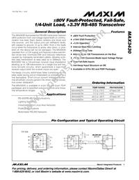 MAX3430ESA+ Datasheet Cover