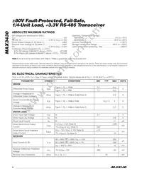 MAX3430MSA/PR3+ Datasheet Page 2