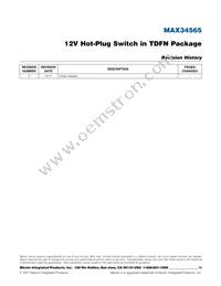 MAX34565ETB+ Datasheet Page 10