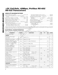 MAX3466ESD+T Datasheet Page 2