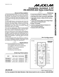 MAX3480AEPI+ Datasheet Cover