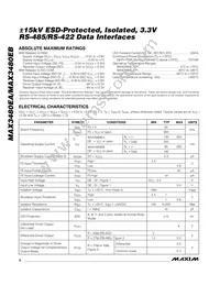MAX3480EBEPI+ Datasheet Page 2
