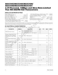 MAX3486C/D Datasheet Page 2