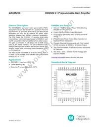 MAX3522BCTN+ Datasheet Cover