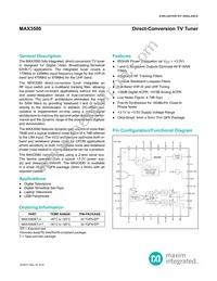 MAX3580ETJ+T Datasheet Cover