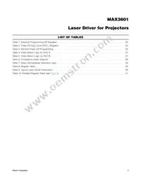 MAX3601GTL+T Datasheet Page 5