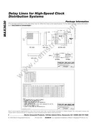 MAX3620CETT-T Datasheet Page 6