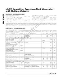 MAX3629CTJ+T Datasheet Page 2