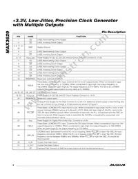 MAX3629CTJ+T Datasheet Page 8