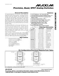 MAX362ESE+T Datasheet Cover