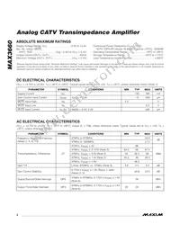 MAX3660ETE+T Datasheet Page 2