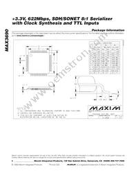 MAX3690ECJ+T Datasheet Page 8