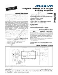 MAX3748BETE#TG16 Datasheet Cover