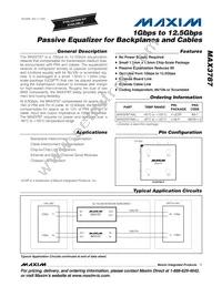 MAX3787ABL+T Datasheet Cover