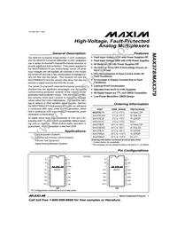 MAX379CWG+TG035 Datasheet Cover