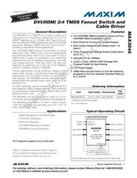 MAX3845UCQ+ Datasheet Cover