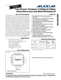 MAX3873AETP+T Datasheet Cover