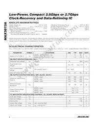 MAX3873AETP+T Datasheet Page 2