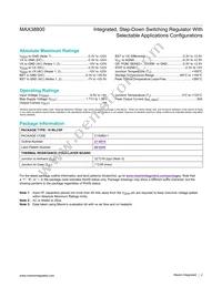 MAX38800HCS+ Datasheet Page 2