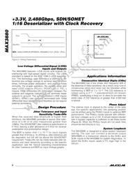 MAX3880ECB+TD Datasheet Page 8