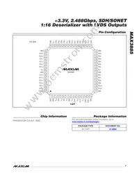 MAX3885ECB+ Datasheet Page 7