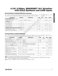 MAX3890ECB+D Datasheet Page 3