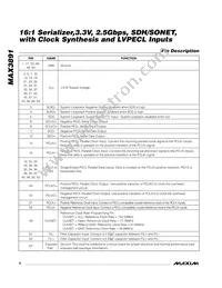 MAX3891ECB+TD Datasheet Page 4