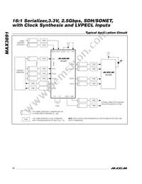 MAX3891ECB+TD Datasheet Page 10