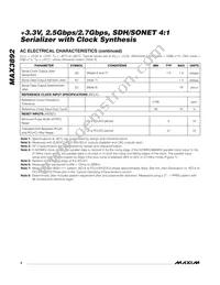 MAX3892ETH+T Datasheet Page 4