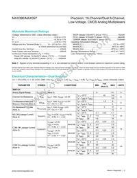 MAX396C/D Datasheet Page 2