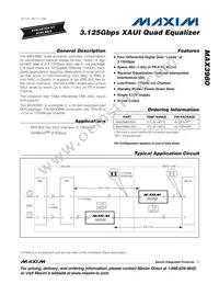 MAX3980UTH+T Datasheet Cover