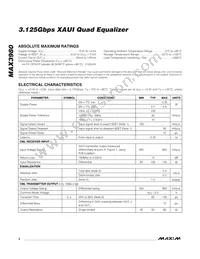 MAX3980UTH+T Datasheet Page 2