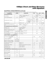 MAX3992UTG+T Datasheet Page 3