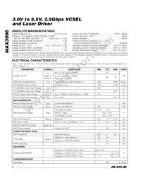 MAX3996CTP+TG05 Datasheet Page 2