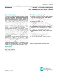 MAX40016ANL+T Datasheet Cover