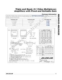 MAX4023EEE+T Datasheet Page 19