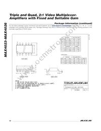 MAX4023EEE+T Datasheet Page 20