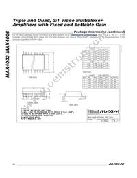 MAX4023EEE+T Datasheet Page 22