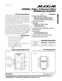MAX4027ESD+T Datasheet Cover