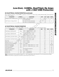 MAX4031EESD+T Datasheet Page 3