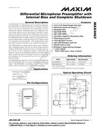 MAX4063EUD+T Datasheet Cover