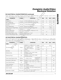 MAX4079CUG+T Datasheet Page 3