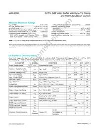 MAX4090EXT+ Datasheet Page 2